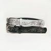Rivet inlaid flower versatile Korean version jeans, personalized high-end belt, waist belt for women