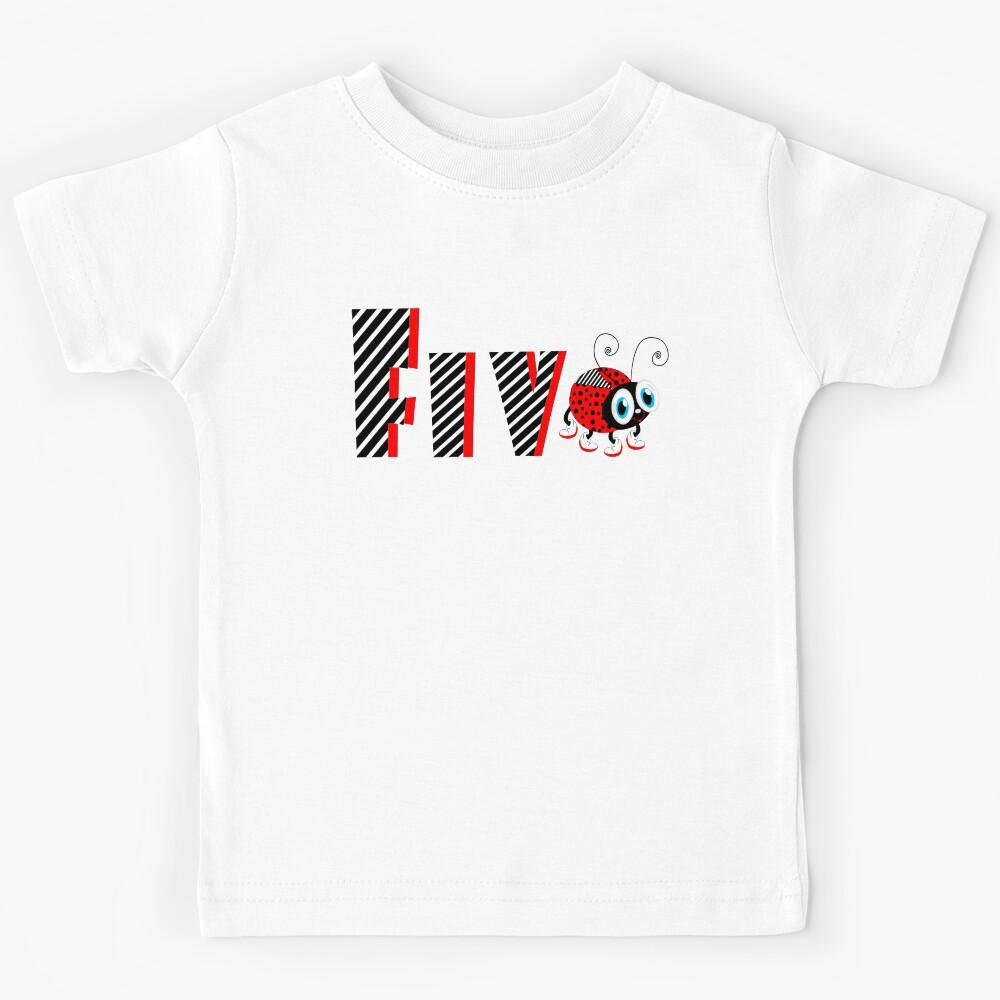 5nd Year Family Ladybug T-Shirts Gifts Daughter Kids T-Shirt 110