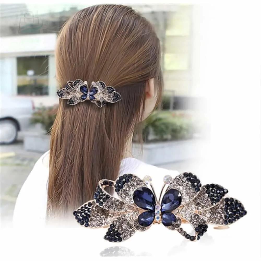 GSTORE Half-up Hairpin Claw Hairpin Hair Clip Hair Accessory Hairpin Accessory Deep Blue
