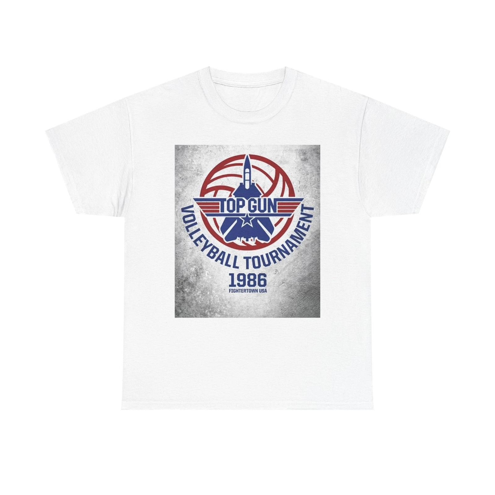 Men s and Women s T-shirts Top gun Volleyball tournament L