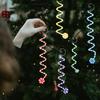 PVC Lollipop Christmas Decoration Twisted Cane DIY Candy Cane Ornament Lollipop Design Festive Tree Decor for 2PCS