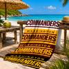 Washington Commanders Map Beach Towel, Quick-drying, Easy to Care for, Suitable for Both Fitness and Beach Vacations,Sports Essential