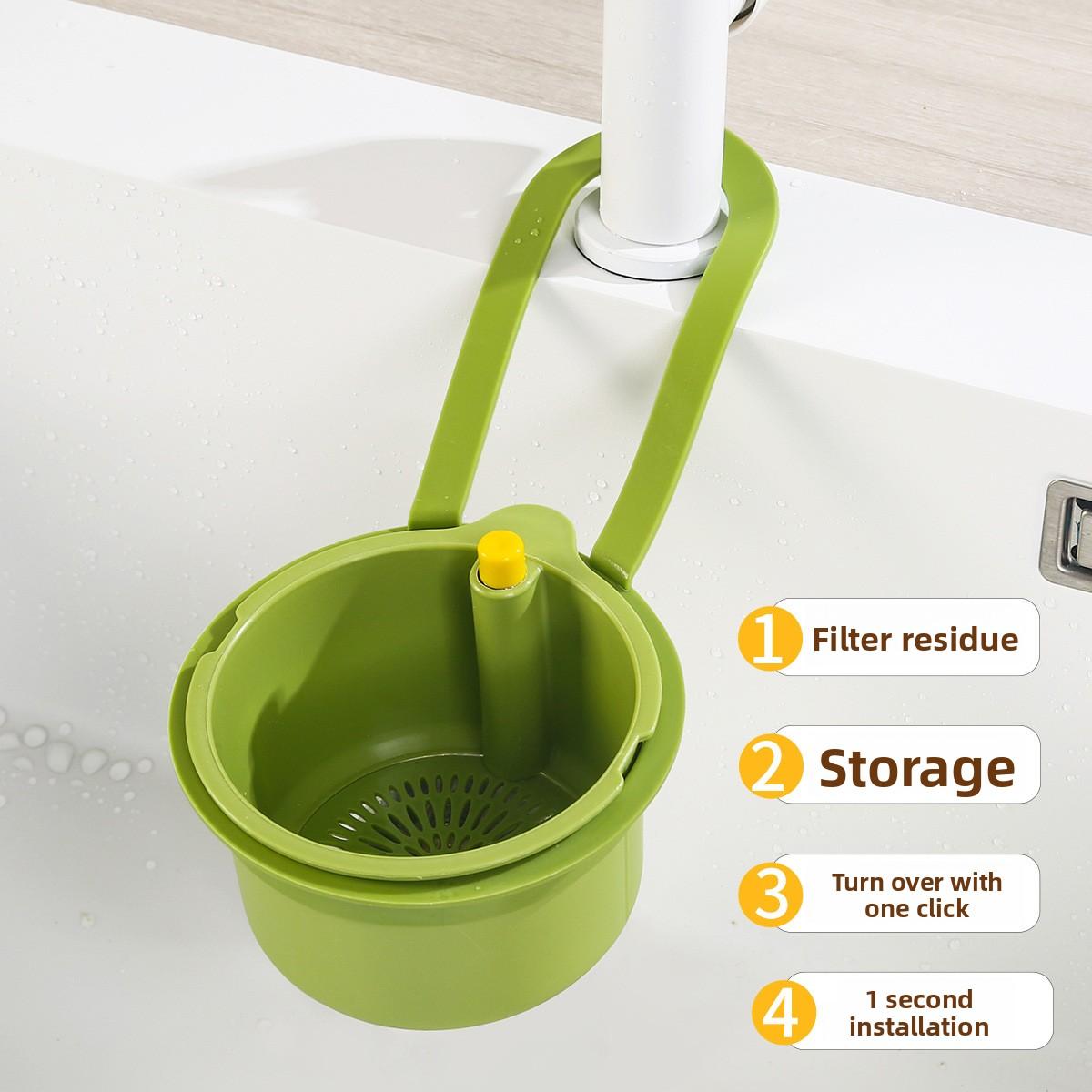 

Подвесная корзина для слива кухонной мойки, фильтр для пищевых отходов, корзина для мытья фруктов жёлтый