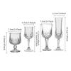 Champagne Glass Creative Glass Cups Bar Diamond Carved Cocktail Glass Household Red Wine Glasses Exquisite Spring Festival Gifts