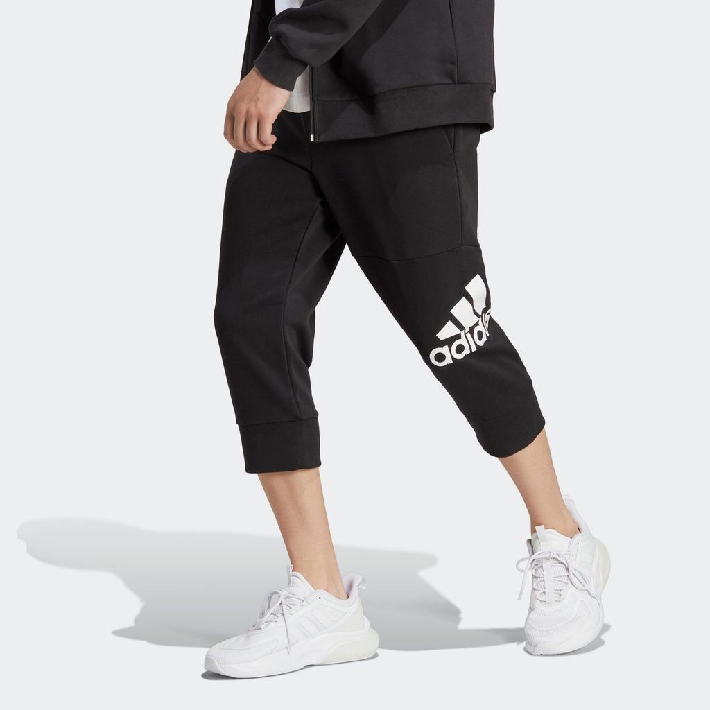 Adidas ESSENTIALS Big Logo 3/4 Pants Casual Pants Men's Black HA4350