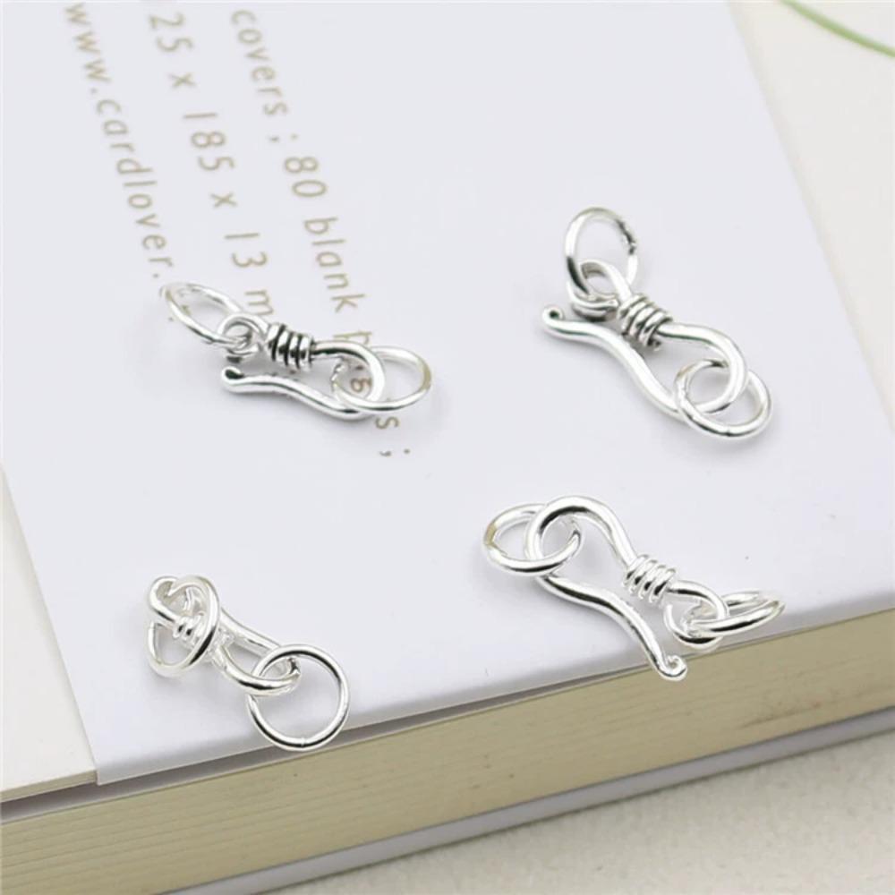 1PC S Hook Clasp Eye Fish with Closed Jump Ring for DIY Necklace Bracelet Jewelry Making Components Findings