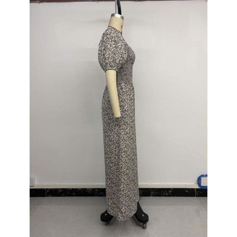 Women's Summer Jumpsuit Slim Elastic Print Jumpsuit Pants