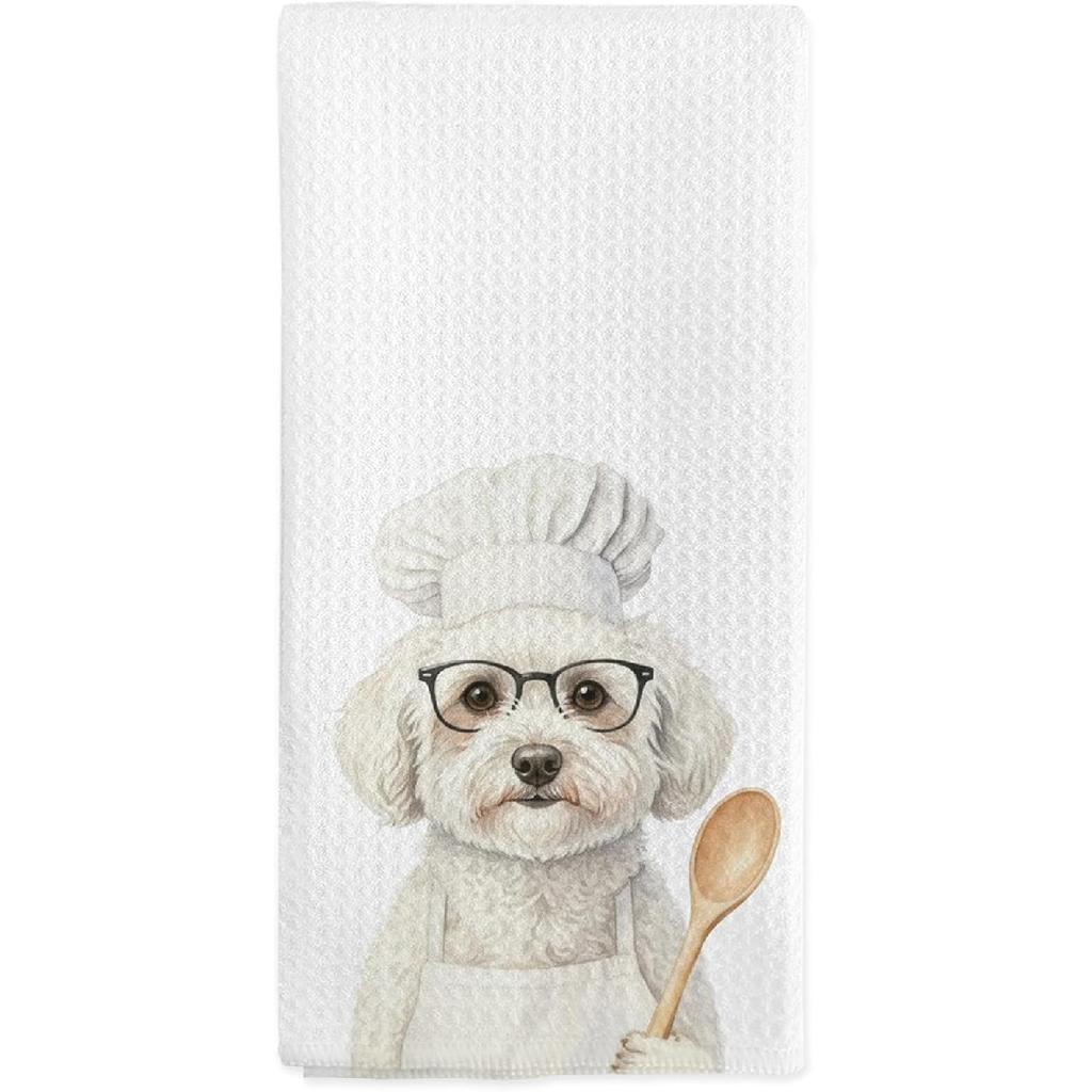 Orange Tabby Cat Kitchen Towels, Orange Tabby Cats Gifts for Women Cat Lovers, Funny Cats Chef Hand Dish Tea Towels for Kitchen Decor, 16x24 Inch