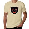 Vintage Black Cat Tshirt Graphics Vintage Unisexs T Shirts Pack