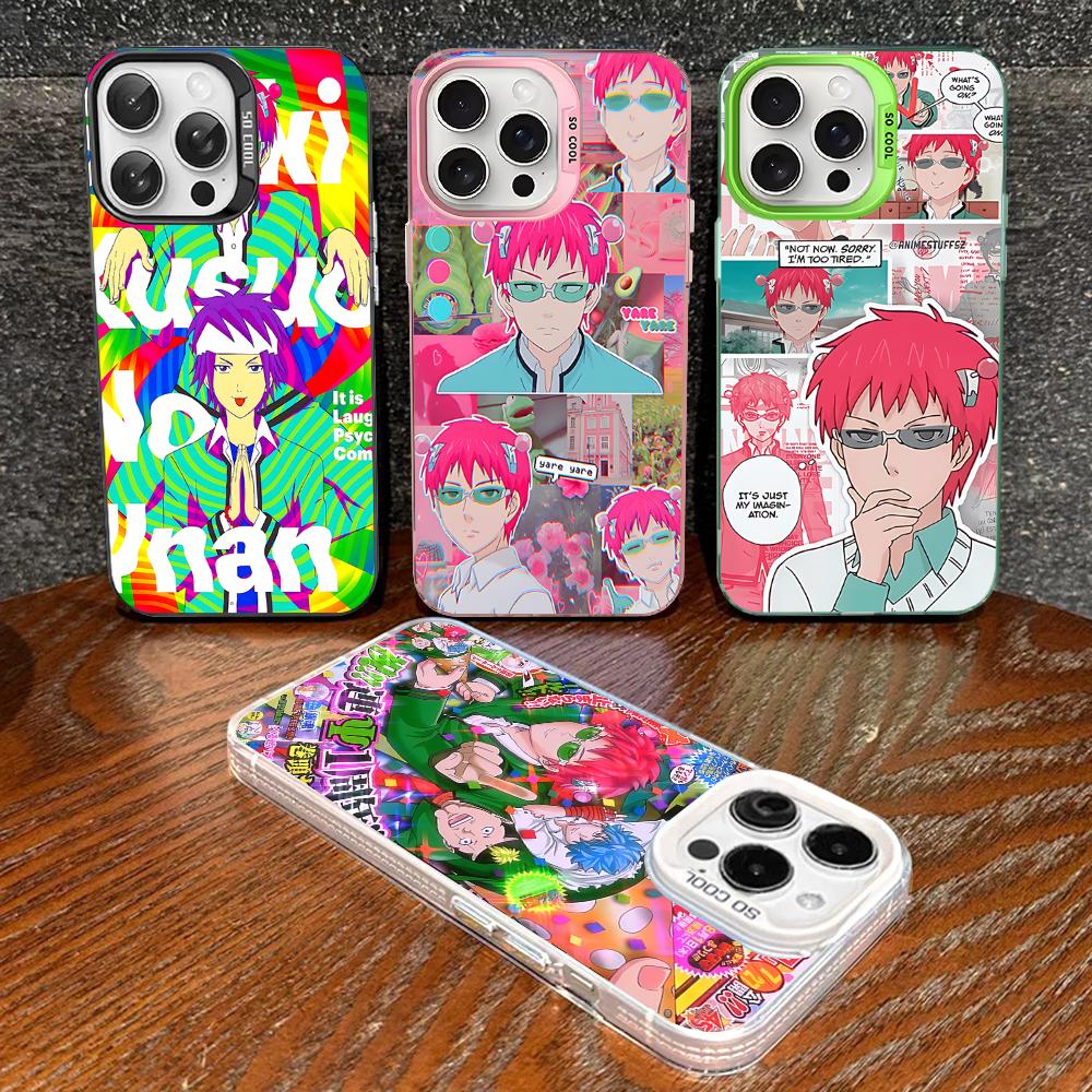 Saiki Kusuo No Psi Nan Phone Case For IPhone 16 15 14 13 12 11 Pro Max X XR XSMAX 8 7 Plus Matte Shockproof Back Cover