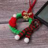 Christmas Decorations: Mini Green Circular Wall Hangers Door Hangers Bows Bells Plush Hanging Rings Small Flower Rings