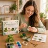 DIY Beaded Kit Pond Set for Animal Figures with Beads and Accessories for Creative Projects