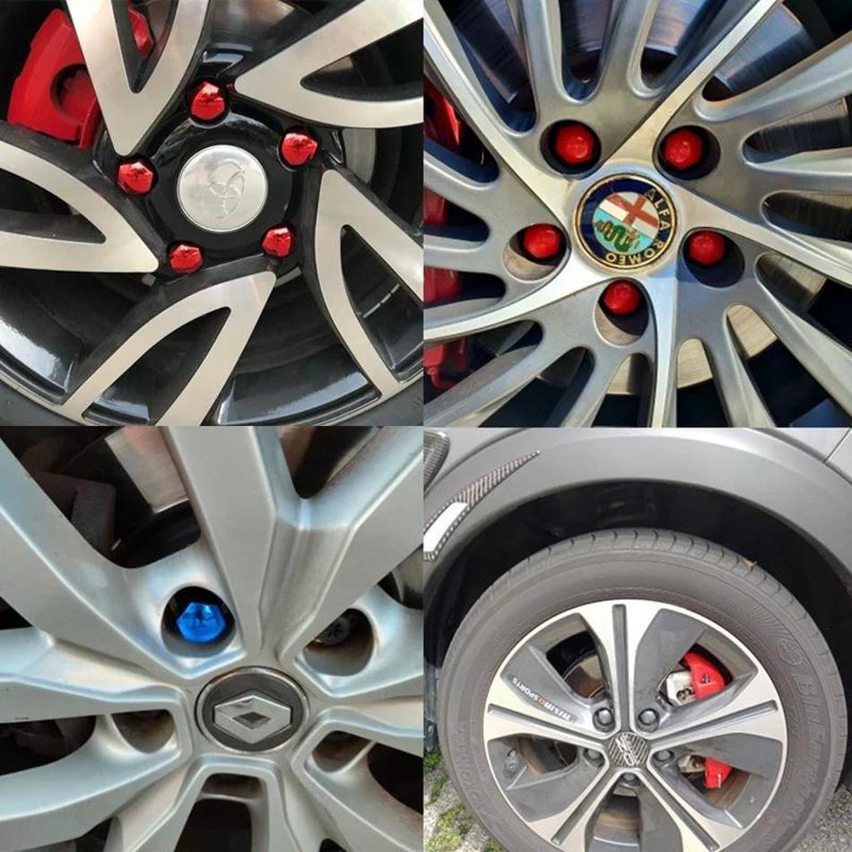20 Pcs Screw Cover Anti-rust Bolt Rims Exterior Decoration Special Socket Protection Dust Proof 17mm Car Wheel Nut Caps Auto Hub