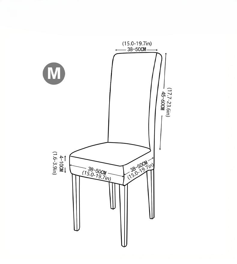 Spisestuestoltrekk Stretch spisestuestoltrekk Avtagbare vaskbare kjøkkenstoltrekk Stolbeskyttertrekk for spisestue, fest, hotell
