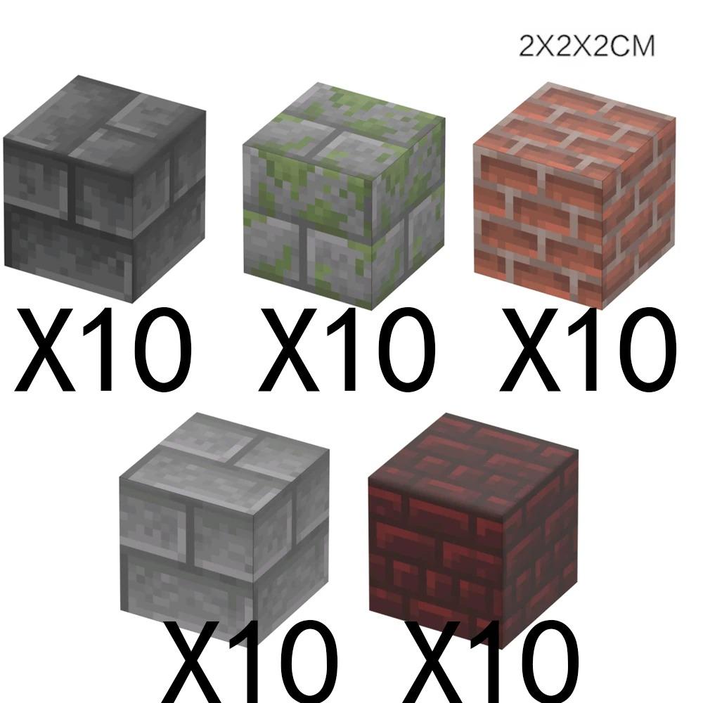 Animal Wheat Block Scene Building Mine World Magnetic Base Plate Magnetic Building Block Toys Children's Toys Gift DIY 2CM X045