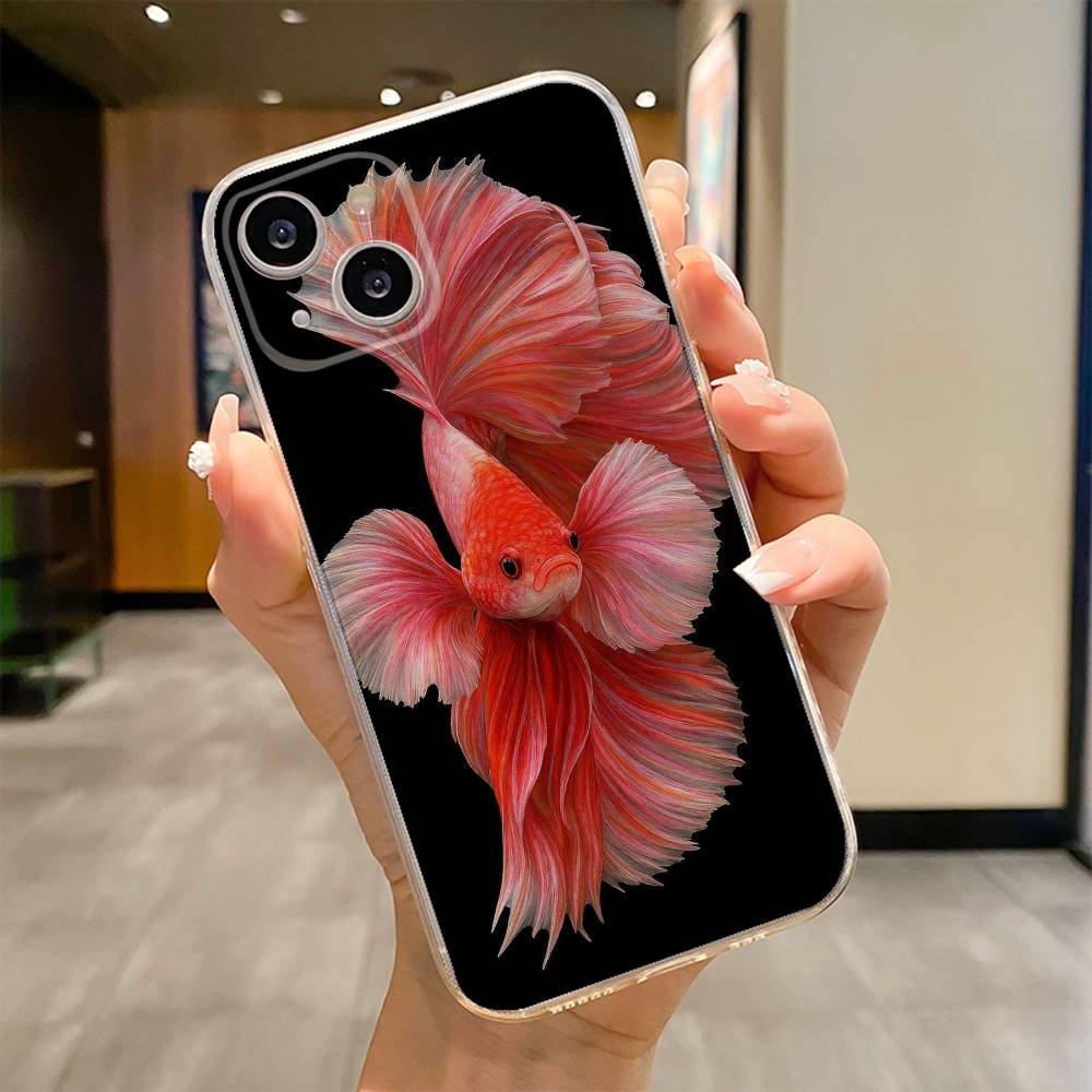Fishes Case Phone Case For iPhone 17 16e 16 15 14 13 12 11mini Pro Max X XR XSMAX 8 7 Air Plus Soft Cover