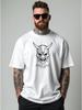 Översized T-shirt med tryck