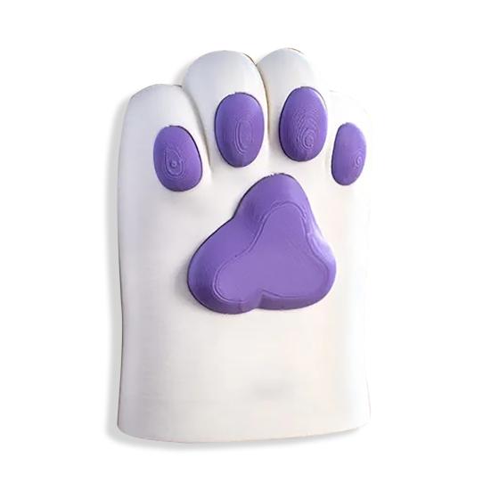 Cat Paw Pen Holder 3D Printed Pet Paw Design Desktop Organizer Makeup Brush Storage Cup for Desk Vanity Workspace Decor