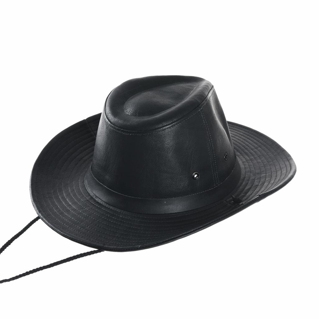 Faux Leather Indiana Jones Hat Outback 