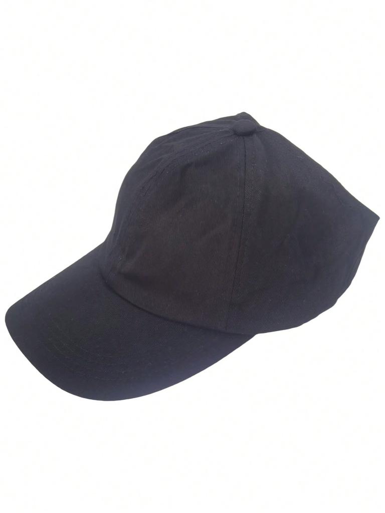 1pc Plain Solid Color Back Open Ponytail Baseball Cap, Women Fashion Sports Peaked Hat, Outdoor Sun Protection Hat