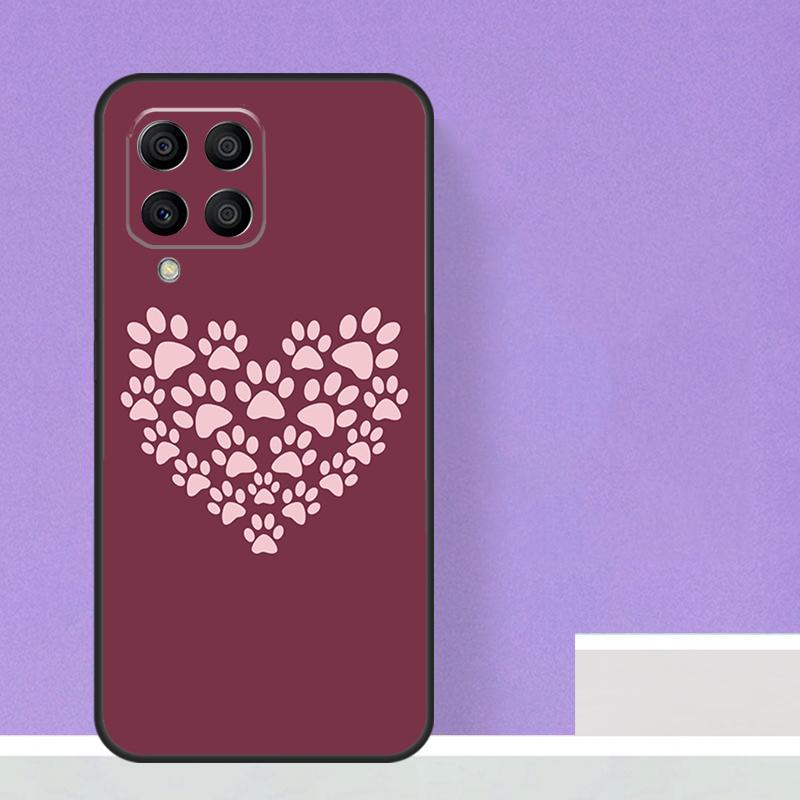 Cat Dog Paws Case For Samsung Galaxy M23 M20 M32 M52 M56 M16 M36 M54 M34 M14 M35 M55 M15 M11 M31 M13 M53