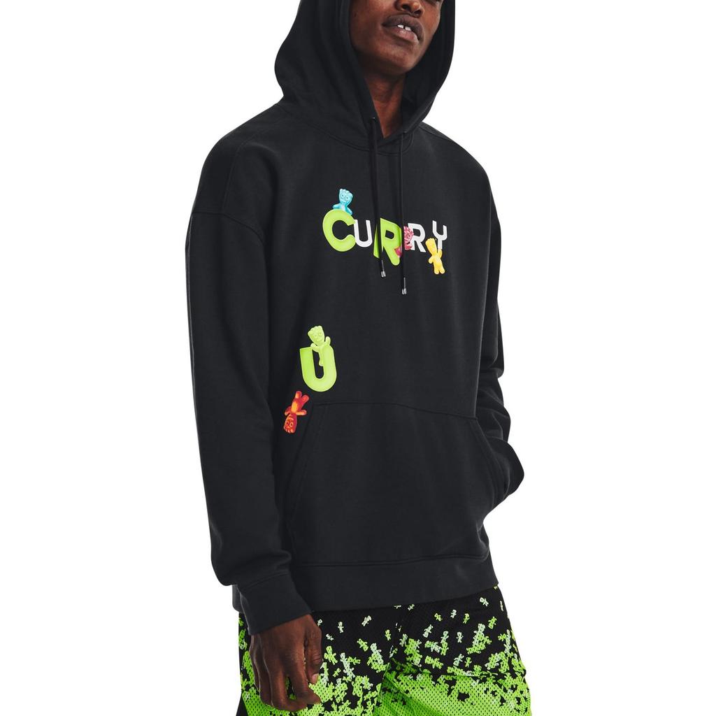 Under Armour Sweatshirts Men's Black Hooded Moderate Regular 1374305-001