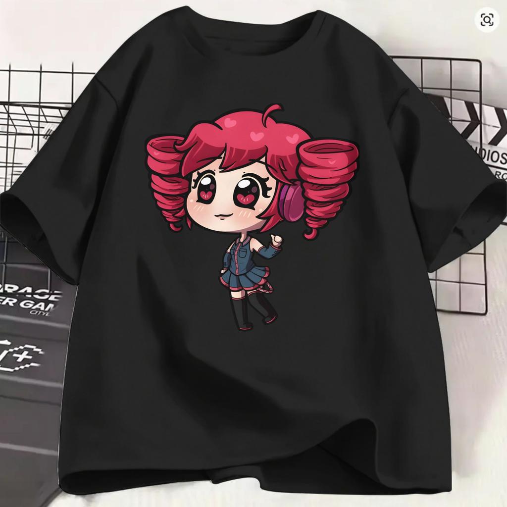 Kasane Teto Tshirt For Unisex Vintage 100 Cotton Tees Crewneck Short Sleeve T Shirts Birthday Present Tops