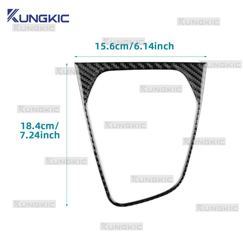Real Soft Carbon Fiber Sticker For Renault Clio 5 MK5 2020 2021 2022 2023 2024 2025 LHD RHD Car Gear Shift Frame Interior Trim