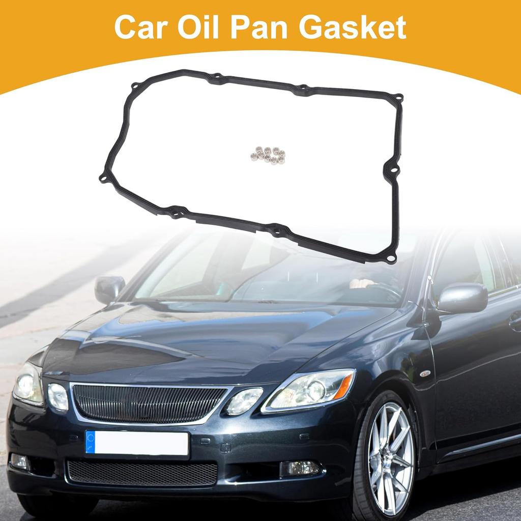 Car Transmission Filter Oil Pan Gasket Engine Oil Pan Gasket Seal No.3516850010 for Lexus GS350 2014-2015 for Lexus GS460 2007-2011 1 Set