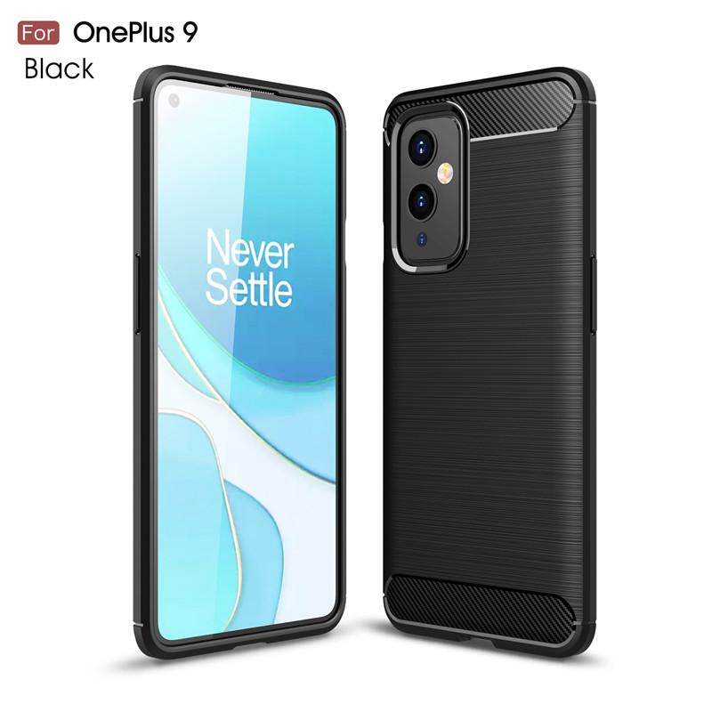 

Oneplus 9 LE2113 LE2115 Case Carbon Fiber Protection Armor Soft Silicone TPU Back Cover Phone Case for Oneplus 9 Oneplus9 LE2111 Oneplus 9