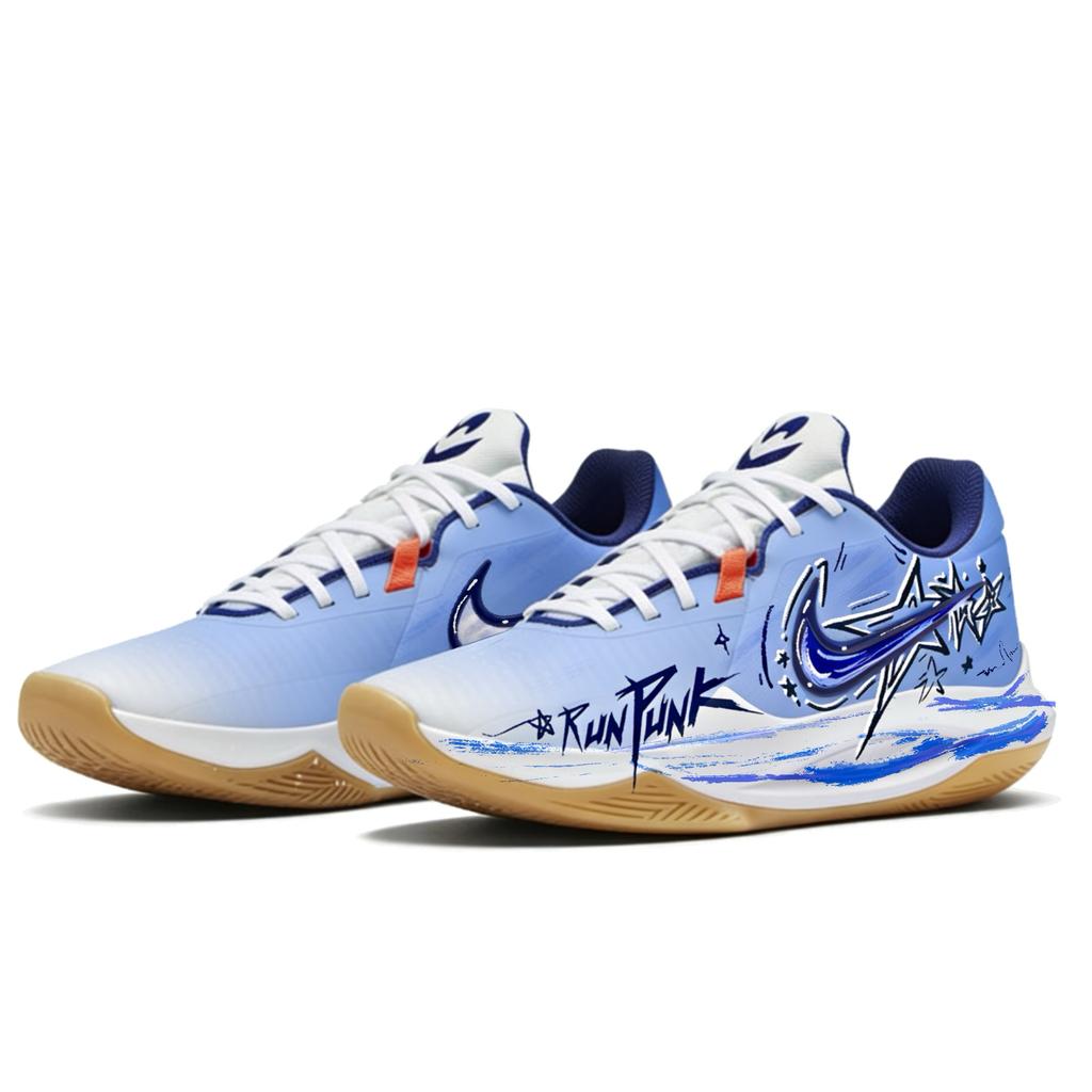 Nike Precision 6 Star by star Moisture Wicking Abrasion Resistant Breathable Slip Resistant Low top Basketball Shoes HV1796-141(Team861-)