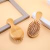 Portable Bamboo Pig Bristle Air Cushion Comb for Scalp and Meridian Massage