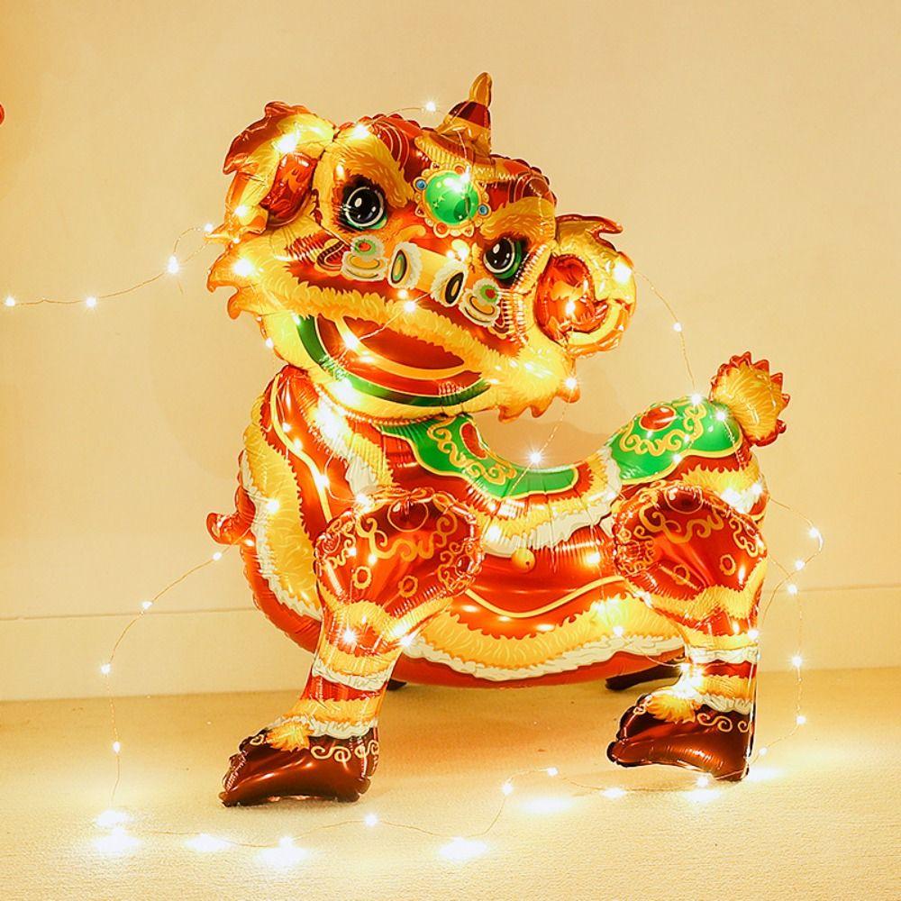 Chinese Style Chinese New Year Balloon Decorative Maroon Blessing Bag Balloons  Spring Festival