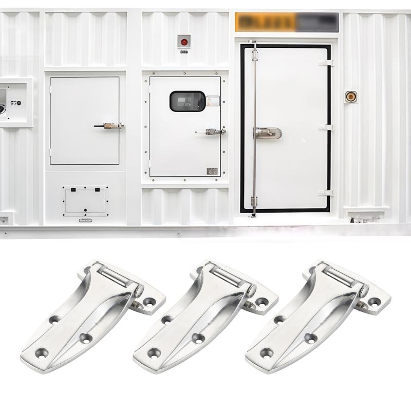 Hochbelastbares Edelstahl-Gefriertürscharnier, ideal für LKW-Container, mit 180-Grad-Drehung, geräuscharm
