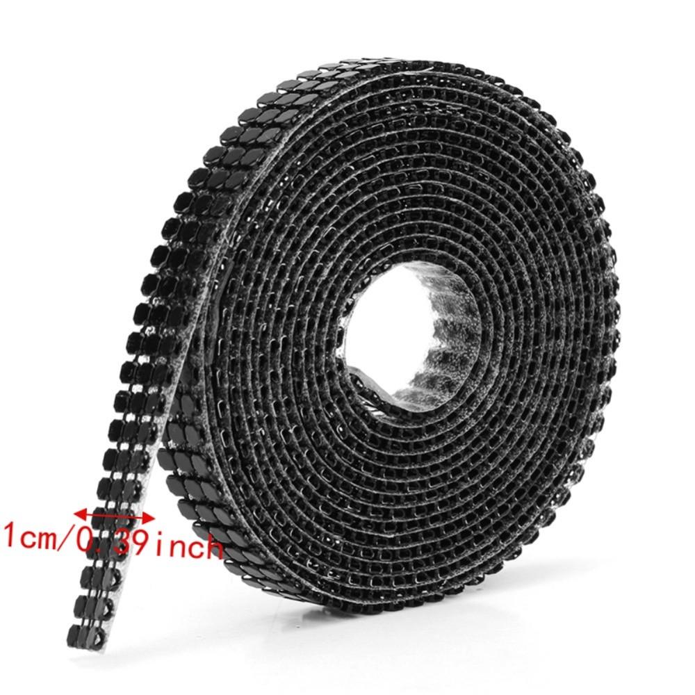 3pcs 1.5m Length Sewing Trim Aluminum Mesh Strass Ribbon Elegant Rhinestone Ribbon  DIY Craft