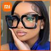 Xiaomi 2025 Gafas de Moda Anti-luz Azul Para Hombres y Mujeres Transparentes de Dos Colores Cuadradas de Montura Grande Planas 8561