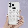 Personalized Calendar for Iphone17promax Mobile Phone Case Apple 16/14pro New 13/12/15/11