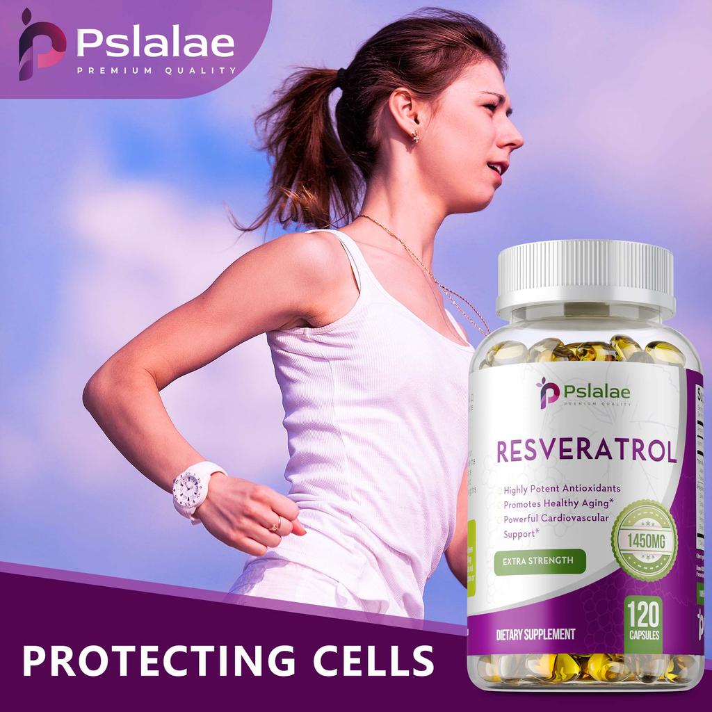 Premium Resveratrol Powerful Strength 1450mg,120 Capsules Antioxidant & Supports Healthy Immune System