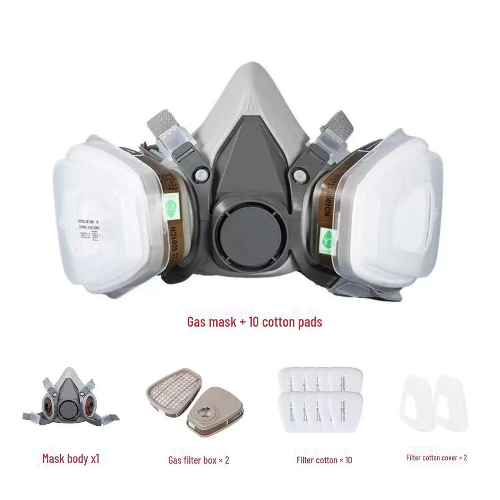 6200 Model Mask for Spray Painting, Pesticide, Decoration, Grinding, Chemical, Firefighting, and Dust Protection