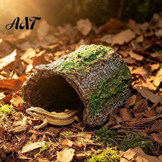 Reptilien Versteck Höhle Höhle, Baumstamm Gecko Eidechse Realistisch Gewölbte Zubehör für Becken Rinde Versteck Spinnen Schildkröten Becken Terrarium Dekoration