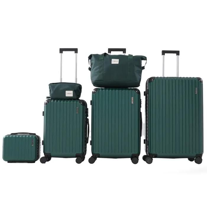 Set de Valises - 6 PCS - Coque Rigide - 4 Roulettes - Cadenas TSA