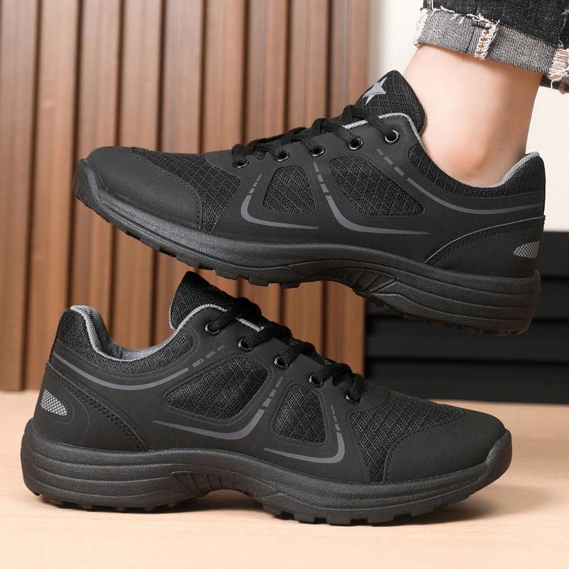 Mesh breathable men's shoes men's physical fitness outdoor mountaineering sports and leisure shoes non-slip and wear-resistant running shoes