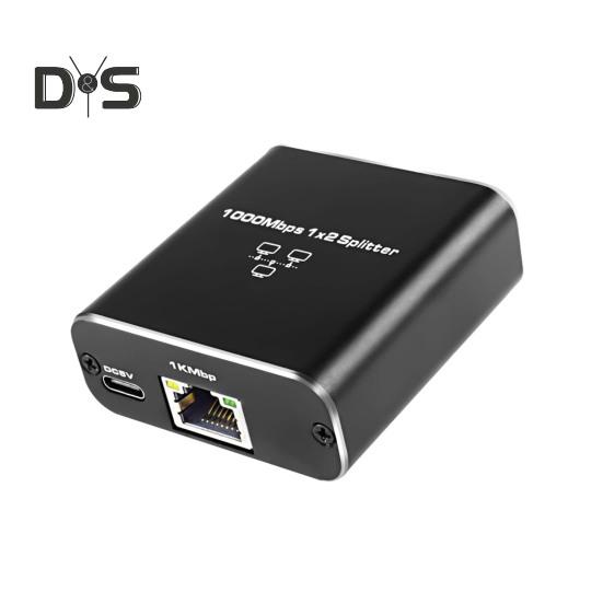

Разветвитель Ethernet 1000 Мбит/с, высокоскоростной, подключаемый, компактный, универсальный, с питанием от USB, сетевой, разветвитель Ethernet-кабеля, разветвитель RJ45 A