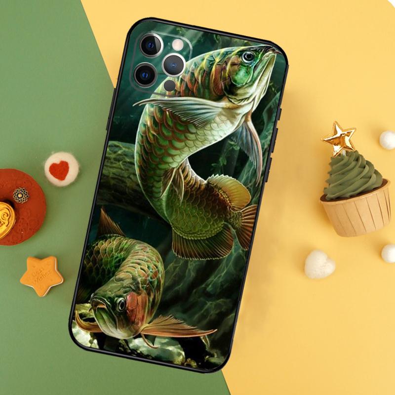 Fishing Gear Fish Funda For iPhone 11 12 13 14 16 15 Pro Max Mini XS Max X XR SE2 7 8 14 16 15 Plus Phone Case