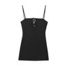 Kaslead New Arrival Women's Clothing Fashion Style Open Back Elegance Sleeveless Sling Short Dress 0085804