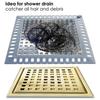 Silicone Edging Floor Drain Filter Anti-Clogging Shower Drain Cover Bathtub Hair Catcher  Shower