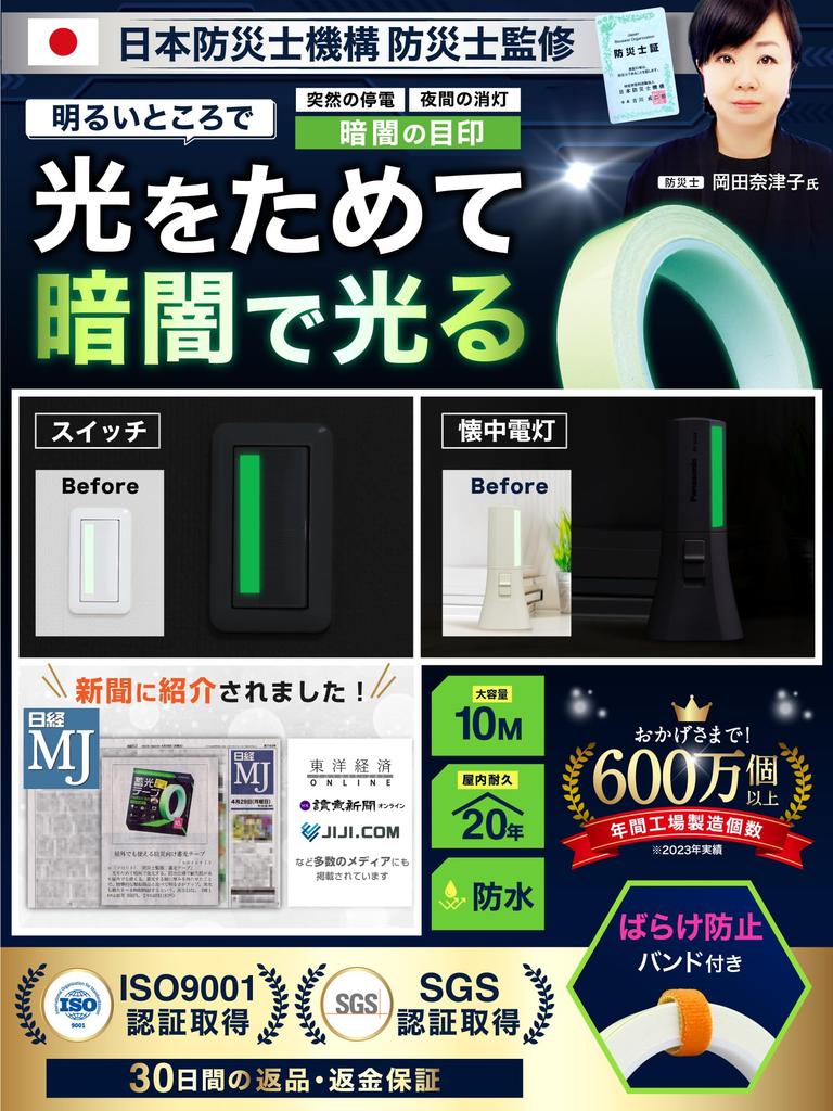 in Nikkei MJ Supervised by a Disaster Prevention Power Outage Disaster Preparedness Dark Improved Release Official sororito Wide x 10M [Featured