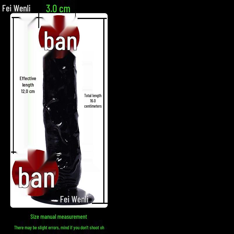 High Transparency Thick Suction Cup Dildo for Women - Flirting Adult Toy