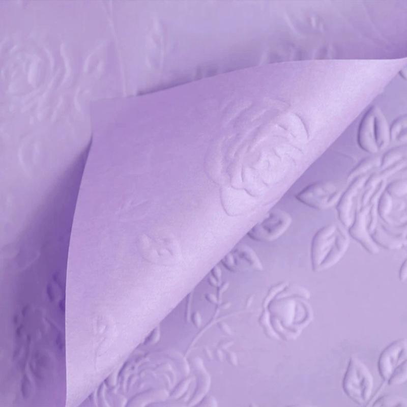 10pcs 58*58cm Art Paper Waterproof Flower Waterproof 3D Relief Art Paper Flower Valentine's Day Gift Packaging Kraft Papers Flower Shops Materials