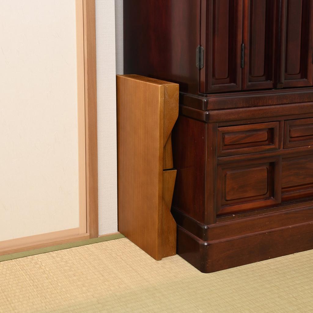 Yamazen (YAMAZEN) HKK-45(OBR) Oak Brown Offering Table, 45cm Wide X 25cm Deep, Foldable